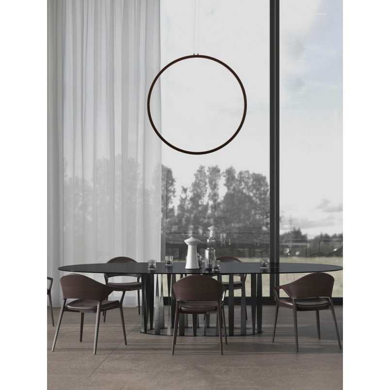 Lampa wisząca nowoczesna Zero LED 80cm czarna