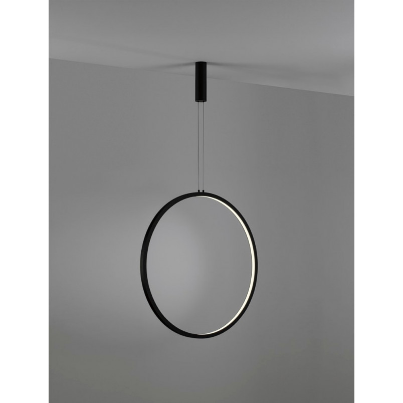 Lampa wisząca nowoczesna Zero LED 80cm czarna