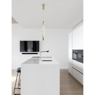 Lampa wisząca nowoczesna Zero LED 80cm złota