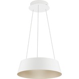 Lampa wisząca okrągła Tessa LED 42cm biały / szampański