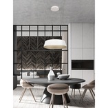Lampa wisząca okrągła Tessa LED 42cm biały / szampański