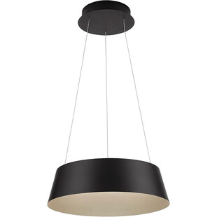 Lampa wisząca okrągła Tessa LED 42cm czarny / szampański