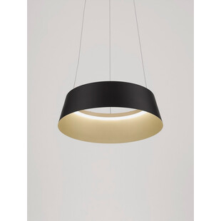 Lampa wisząca okrągła Tessa LED 42cm czarny / szampański