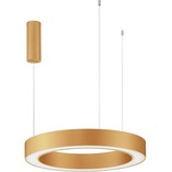 Lampa wisząca Cole LED mosiężna - Nowoczesny design i pilot