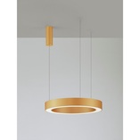Lampa wisząca Cole LED mosiężna - Nowoczesny design i pilot