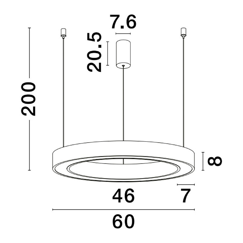 Lampa wisząca Cole LED mosiężna - Nowoczesny design i pilot