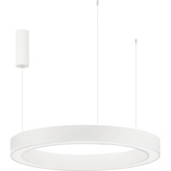 Lampa wisząca LED Cole - biała, z pilotem, 80cm | Decolab24
