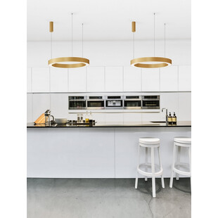 Lampa Wisząca LED Cole Mosiądz 80cm - Decolab24