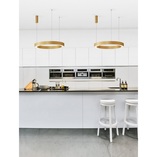 Lampa Wisząca LED Cole Mosiądz 80cm - Decolab24