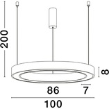 Lampa Wisząca Cole LED Czarna | Nowoczesne Oświetlenie
