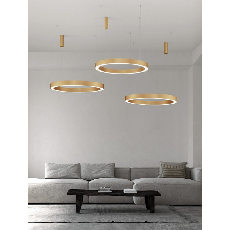 Lampa wisząca mosiężna Cole LED | Nowoczesny design
