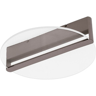 Plafon nowoczesny okrągły Halo LED 42cm przeźroczysty / kawowy