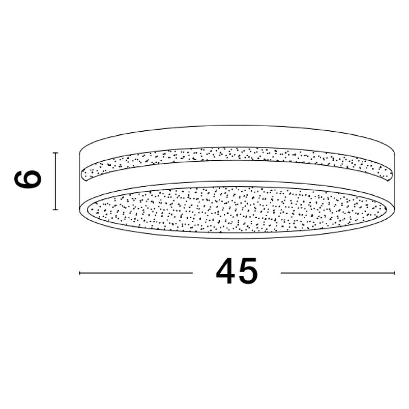 Plafon okrągły LED biały Lose 45cm - Nowoczesne oświetlenie