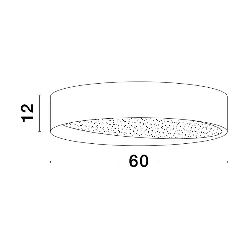 Plafon LED Okrągły Demon 60cm - Designerskie Oświetlenie