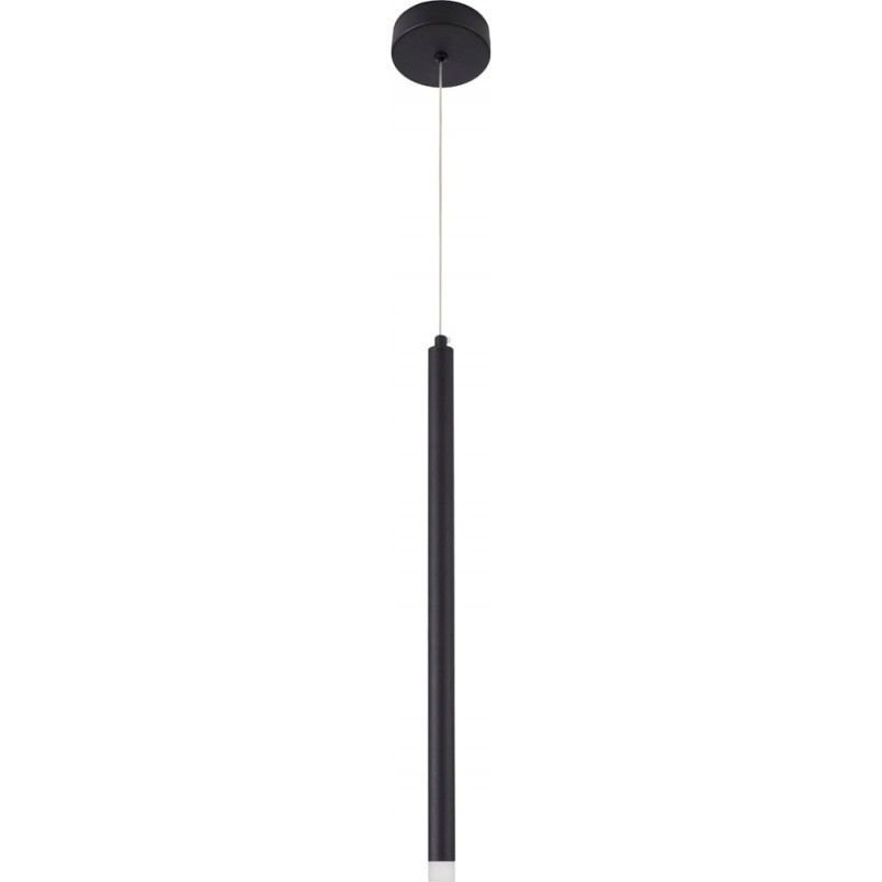 Lampy nad wyspę kuchenną | Lampa wisząca tuba minimalistyczna Steam LED 50cm czarna