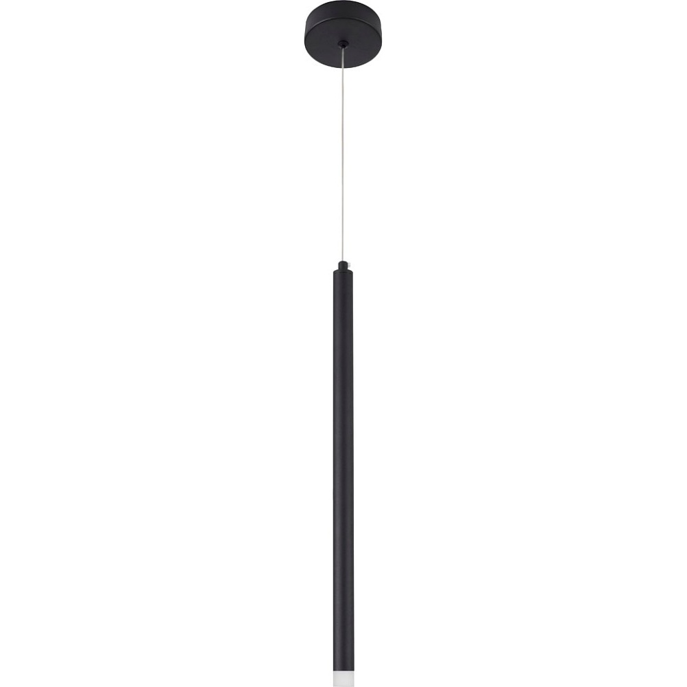 Lampy nad wyspę kuchenną | Lampa wisząca tuba minimalistyczna Steam LED 50cm czarna