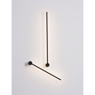 Kinkiet LED Line Czarny | Minimalistyczny Design - Decolab24
