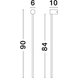 Kinkiet LED Line Czarny | Minimalistyczny Design - Decolab24