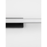 Kinkiet LED Tell: Nowoczesny Design, 49cm, Czarny/Biały