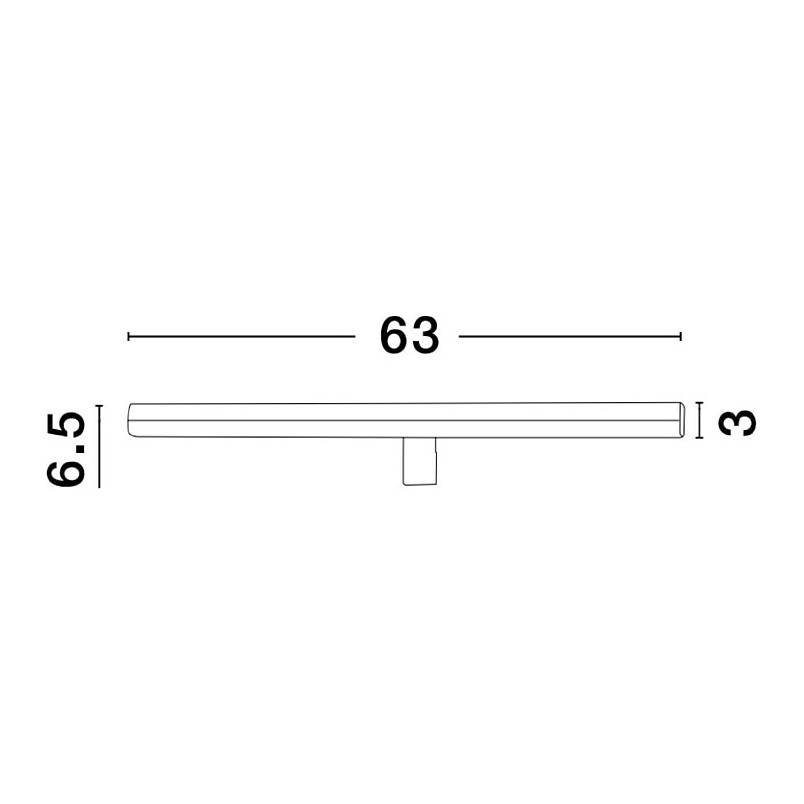 Kinkiet LED Czarny 63cm - Idealny nad Lustro | Decolab24