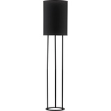 Lampy podłogowe do salonu| Lampa podłogowa z abażurem Leila czarna