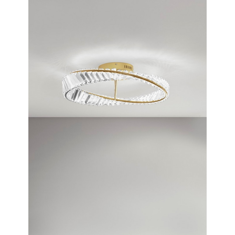 Plafon kryształowy Queen Sahpe LED 60cm | Luksusowy design