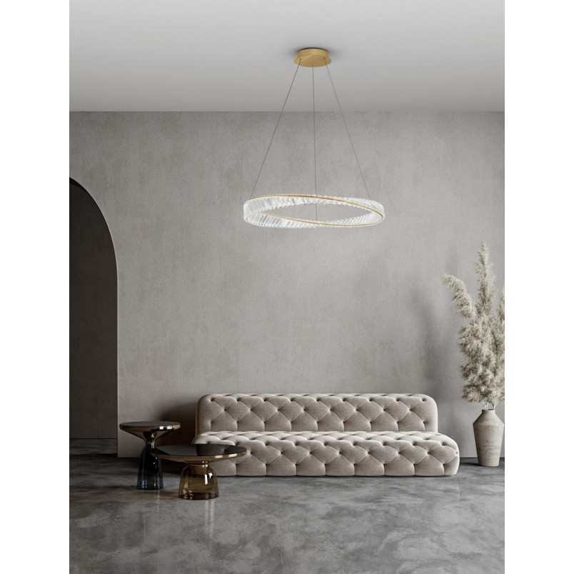 Lampa Kryształowa Glamour Queen Shape LED - 80cm | Decolab24