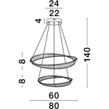 Lampa wisząca kryształowa Queen - Elegancki design | Decolab24