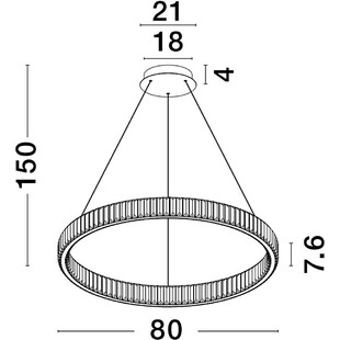 Lampa Wisząca Kryształowa Queen LED | Glamour i Elegancja