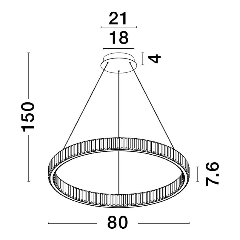 Lampa Wisząca Kryształowa Queen LED | Glamour i Elegancja