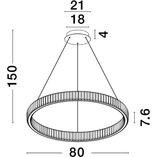 Lampa Wisząca Kryształowa Queen LED | Glamour i Elegancja