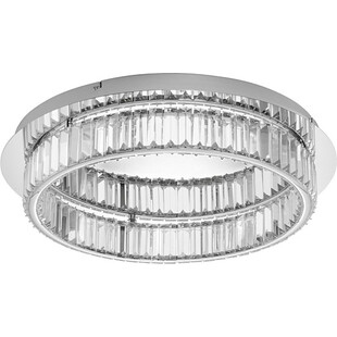 Plafon kryształowy glamour Queen LED 60cm przeźroczysty / chrom