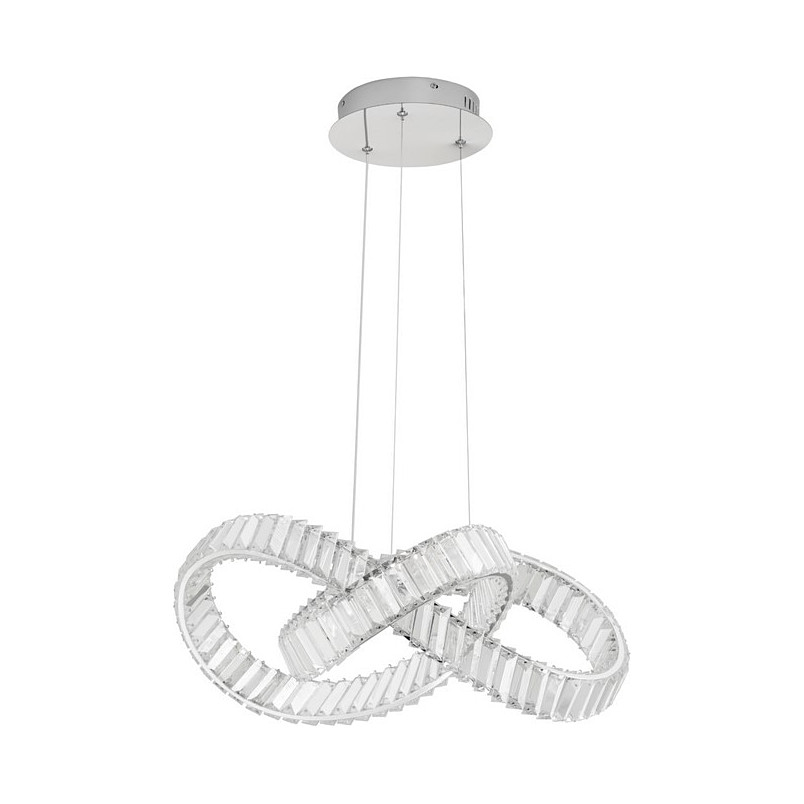 Lampa wisząca kryształowa Fiore LED | Glamour, 60cm | Decolab24