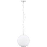 Lampa Wisząca Szklana Kula Minge 30cm Biała | Decolab24