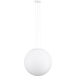 Lampa Wisząca Szklana Kula Minge 50cm Biała | Decolab24