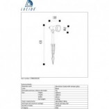 Lampa OGRODOWA LED Spike Czarna | Lucide - Oświetlenie