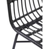 Krzesło rattanowe boho K401 czarny Halmar - Stylowy design