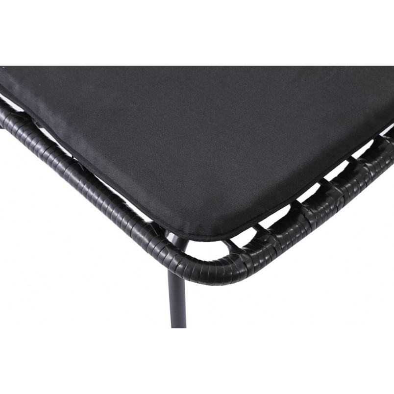 Krzesło rattanowe boho K401 czarny Halmar - Stylowy design