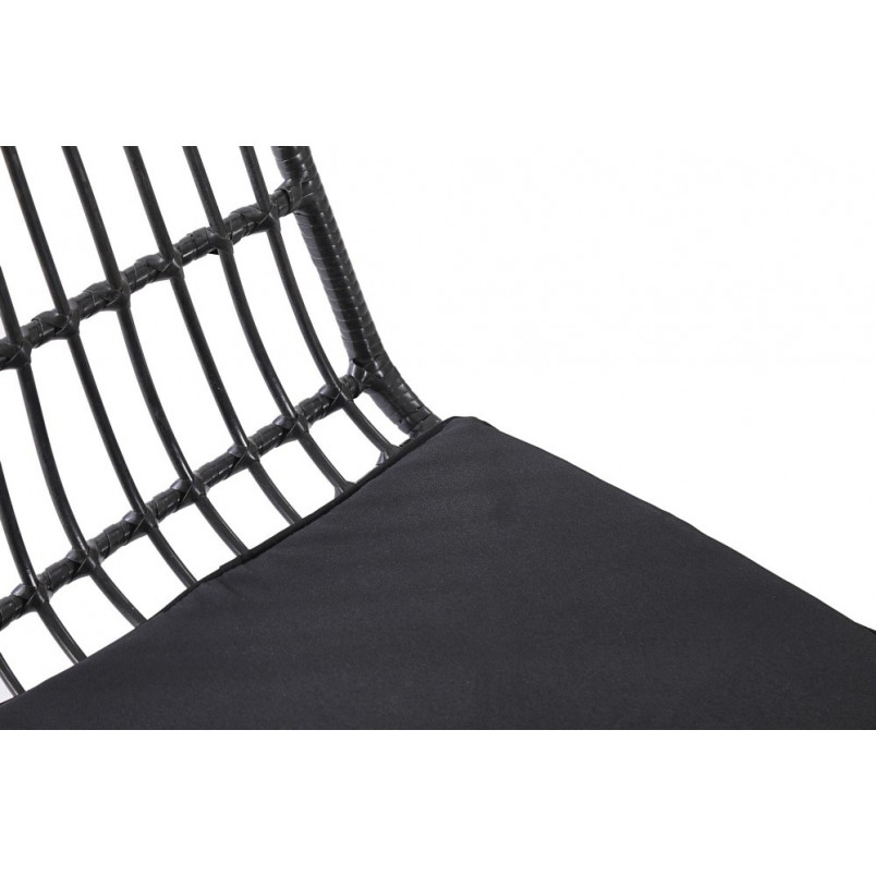 Krzesło rattanowe boho K401 czarny Halmar - Stylowy design