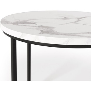 Zestaw stolików Oreo Halmar: Biały marmur - Stylowy design
