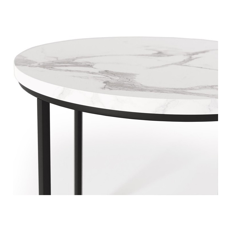 Zestaw stolików Oreo Halmar: Biały marmur - Stylowy design