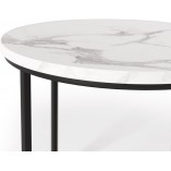 Zestaw stolików Oreo Halmar: Biały marmur - Stylowy design