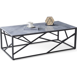 Stolik prostokątny Universe Halmar | 120x60cm | Popielaty Marmur