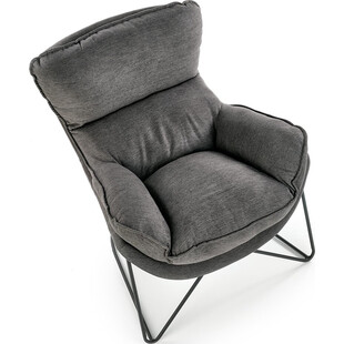 Fotel Volker Halmar: Designerski komfort w ciemnym popielu | Sklep mebli