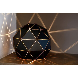Lampa stołowa czarna Lucide - Geometryczny design | Kup teraz