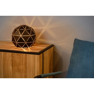Lampa stołowa czarna Lucide - Geometryczny design | Kup teraz