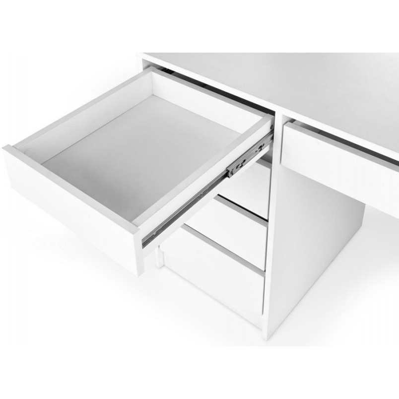 Toaletka z szufladami i lustrem Hollywood XL biała Halmar | 120x55cm