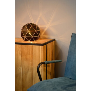 Lampa stołowa czarna Lucide - Geometryczny design | Kup teraz