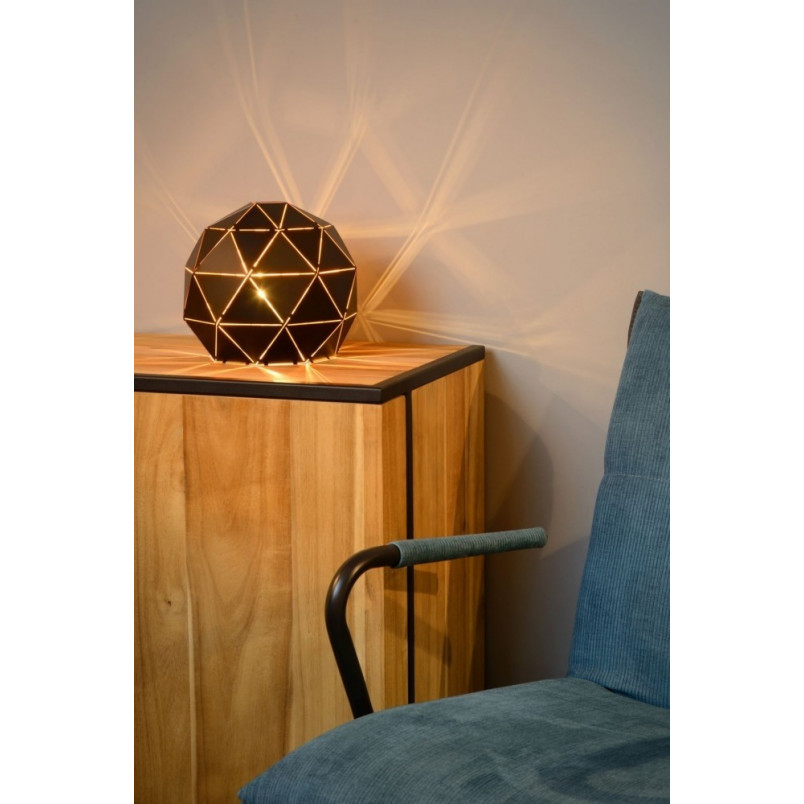Lampa stołowa czarna Lucide - Geometryczny design | Kup teraz