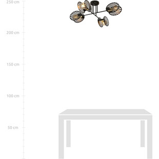 Lampa Sufitowa 4-Punktowa Talia Czarna Emibig | Design i Jakość